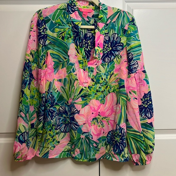 Lilly Pulitzer Blouse Size Small - Picture 1 of 3